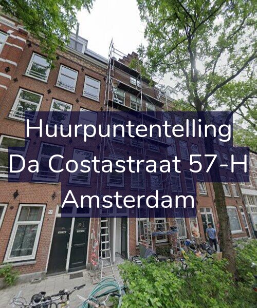 Foto gevel Huurpuntentelling voor Da Costastraat 57-H, Amsterdam