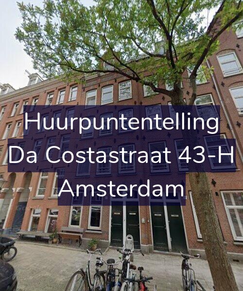 Foto gevel Huurpuntentelling voor Da Costastraat 43-H, Amsterdam