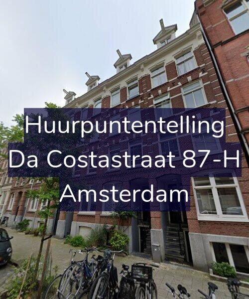 Foto gevel Huurpuntentelling voor Da Costastraat 87-H, Amsterdam