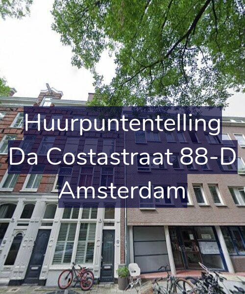 Foto gevel Huurpuntentelling voor Da Costastraat 88-D, Amsterdam