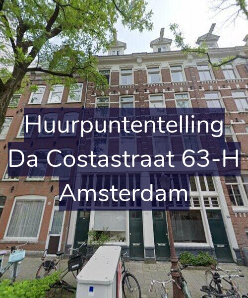 Foto gevel Huurpuntentelling voor Da Costastraat 63-H, Amsterdam