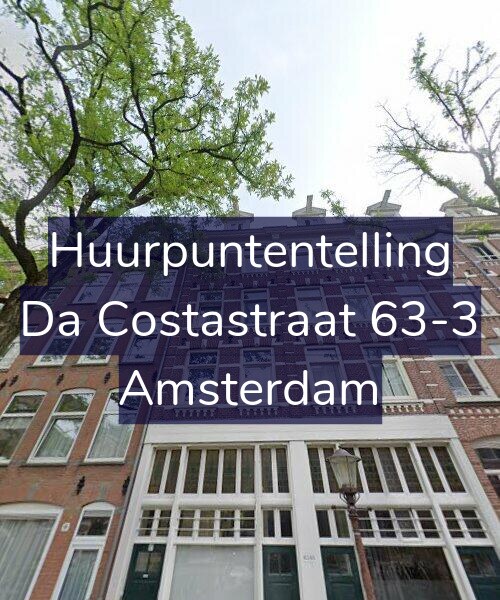 Foto gevel Huurpuntentelling voor Da Costastraat 63-3, Amsterdam