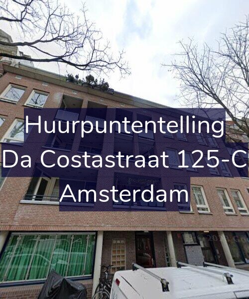 Foto gevel Huurpuntentelling voor Da Costastraat 125-C, Amsterdam