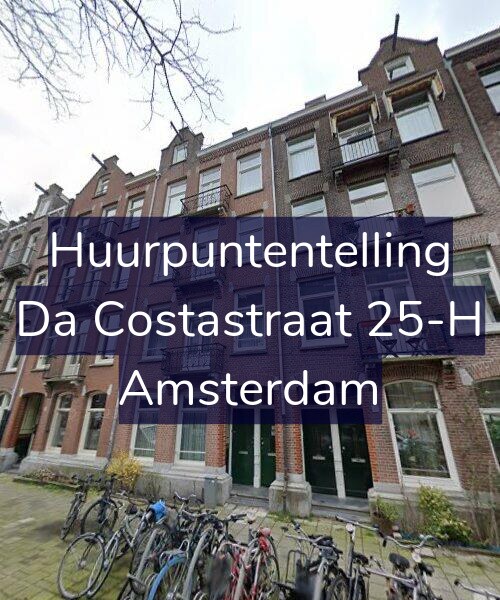 Foto gevel Huurpuntentelling voor Da Costastraat 25-H, Amsterdam