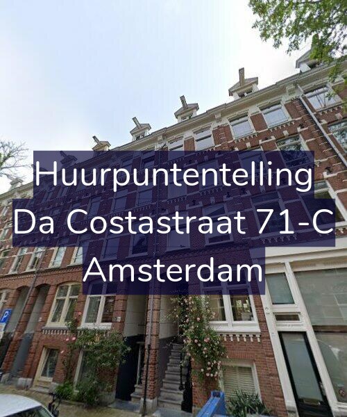 Foto gevel Huurpuntentelling voor Da Costastraat 71-C, Amsterdam