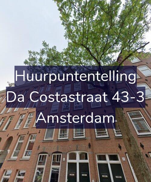 Foto gevel Huurpuntentelling voor Da Costastraat 43-3, Amsterdam