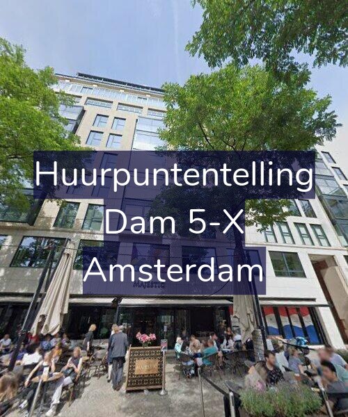 Foto gevel Huurpuntentelling voor Dam 5-X, Amsterdam