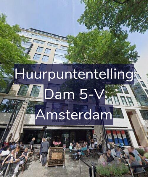 Foto gevel Huurpuntentelling voor Dam 5-V, Amsterdam