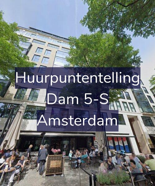 Foto gevel Huurpuntentelling voor Dam 5-S, Amsterdam
