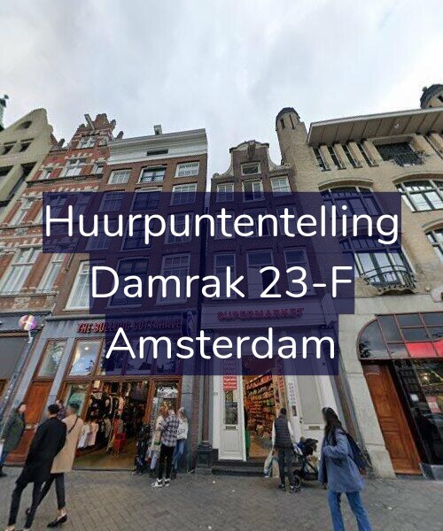 Foto gevel Huurpuntentelling voor Damrak 23-F, Amsterdam