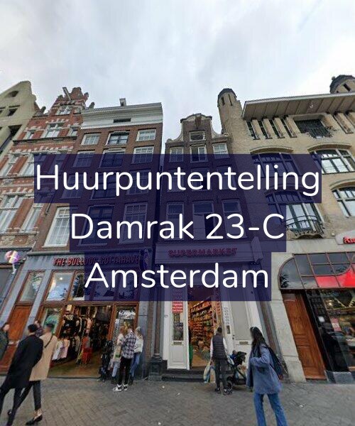 Foto gevel Huurpuntentelling voor Damrak 23-C, Amsterdam