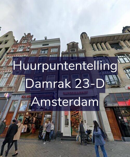 Foto gevel Huurpuntentelling voor Damrak 23-D, Amsterdam