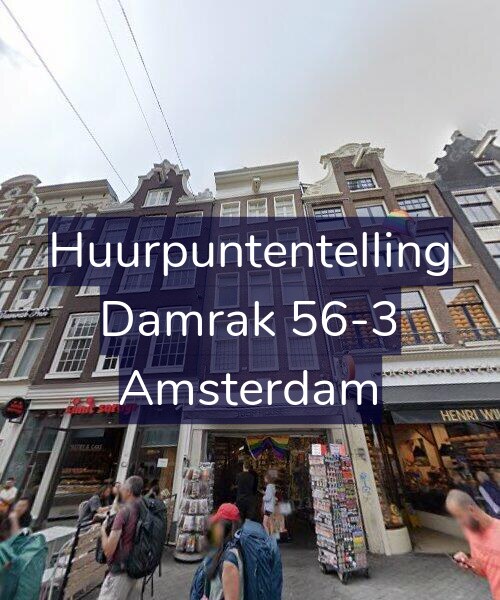 Foto gevel Huurpuntentelling voor Damrak 56-3, Amsterdam