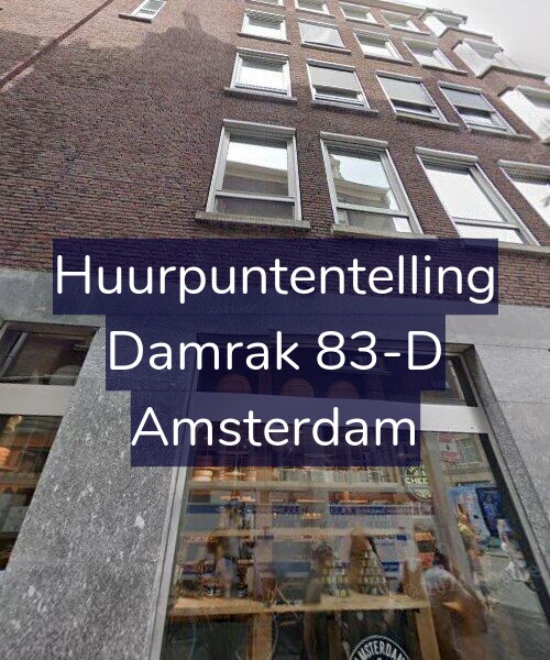 Foto gevel Huurpuntentelling voor Damrak 83-D, Amsterdam