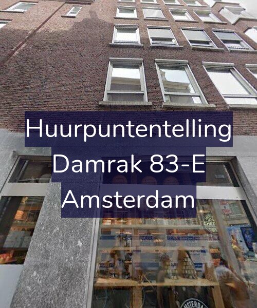 Foto gevel Huurpuntentelling voor Damrak 83-E, Amsterdam