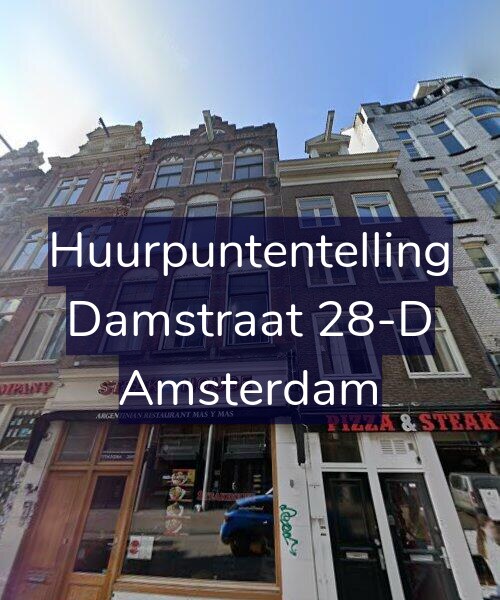 Foto gevel Huurpuntentelling voor Damstraat 28-D, Amsterdam