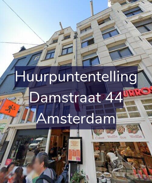 Foto gevel Huurpuntentelling voor Damstraat 44, Amsterdam