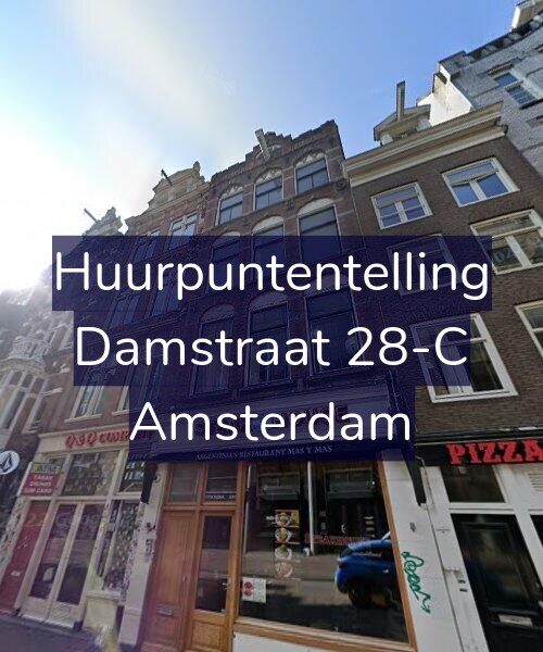 Foto gevel Huurpuntentelling voor Damstraat 28-C, Amsterdam