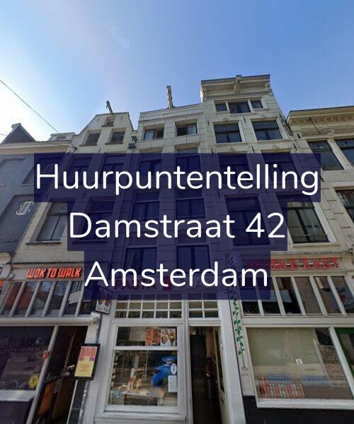 Foto gevel Huurpuntentelling voor Damstraat 42, Amsterdam