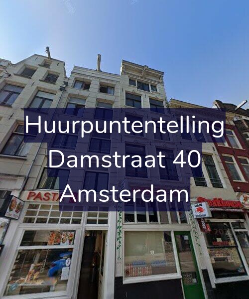 Foto gevel Huurpuntentelling voor Damstraat 40, Amsterdam