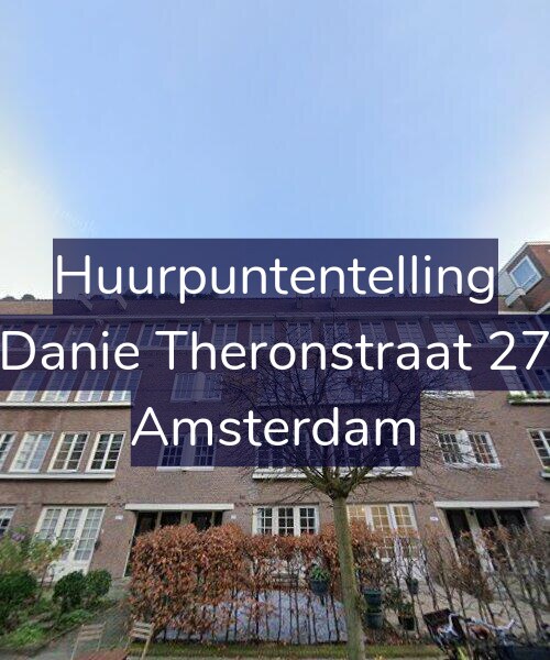 Foto gevel Huurpuntentelling voor Danie Theronstraat 27, Amsterdam