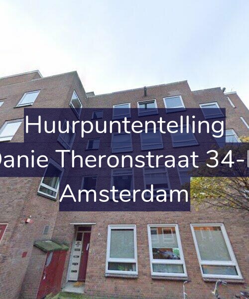 Foto gevel Huurpuntentelling voor Danie Theronstraat 34-H, Amsterdam