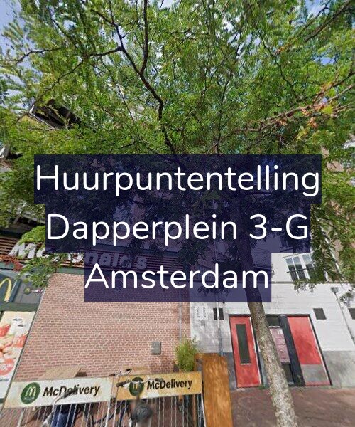 Foto gevel Huurpuntentelling voor Dapperplein 3-G, Amsterdam