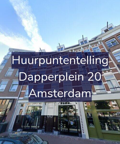 Foto gevel Huurpuntentelling voor Dapperplein 20, Amsterdam