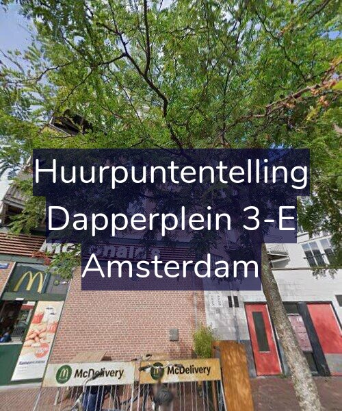 Foto gevel Huurpuntentelling voor Dapperplein 3-E, Amsterdam