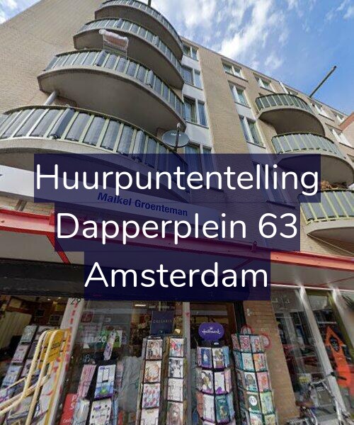Foto gevel Huurpuntentelling voor Dapperplein 63, Amsterdam