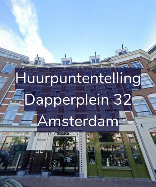 Foto gevel Huurpuntentelling voor Dapperplein 32, Amsterdam