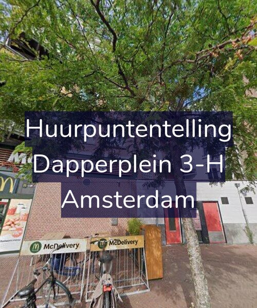 Foto gevel Huurpuntentelling voor Dapperplein 3-H, Amsterdam