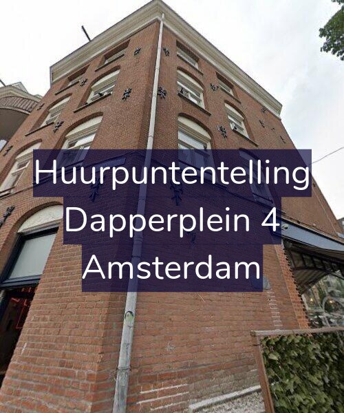Foto gevel Huurpuntentelling voor Dapperplein 4, Amsterdam