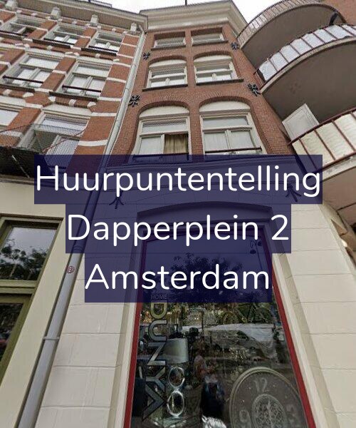 Foto gevel Huurpuntentelling voor Dapperplein 2, Amsterdam