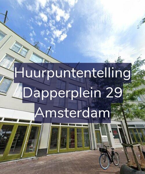 Foto gevel Huurpuntentelling voor Dapperplein 29, Amsterdam