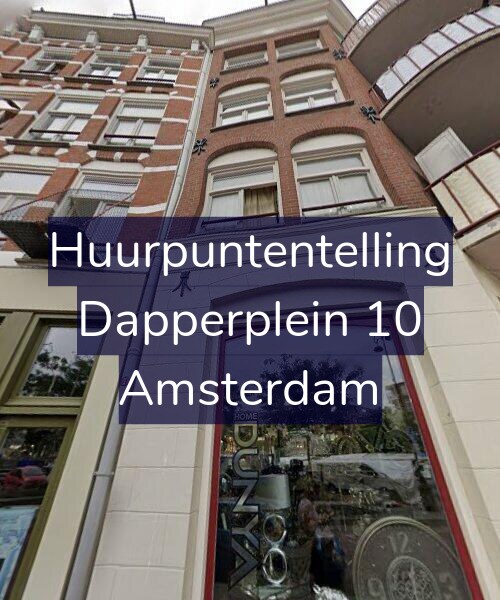 Foto gevel Huurpuntentelling voor Dapperplein 10, Amsterdam