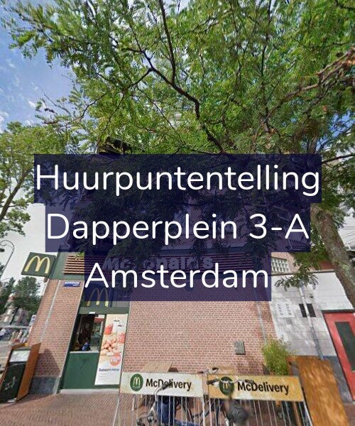Foto gevel Huurpuntentelling voor Dapperplein 3-A, Amsterdam
