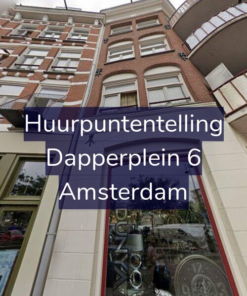 Foto gevel Huurpuntentelling voor Dapperplein 6, Amsterdam