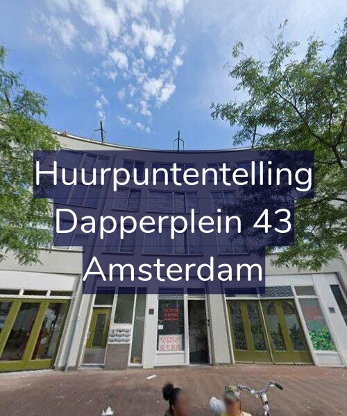 Foto gevel Huurpuntentelling voor Dapperplein 43, Amsterdam