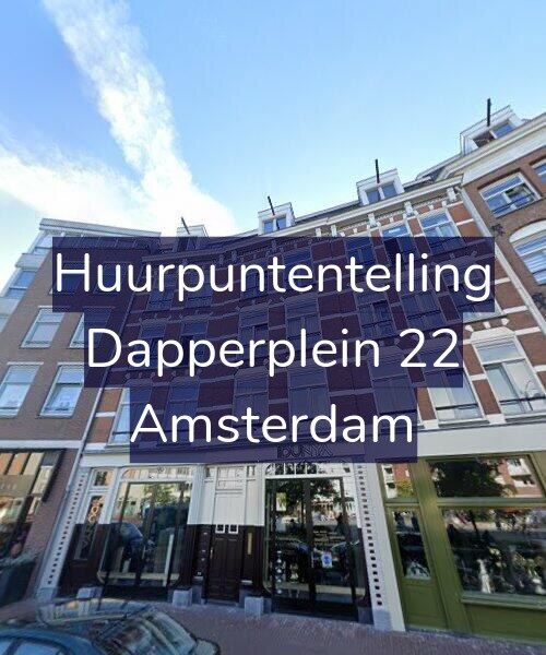 Foto gevel Huurpuntentelling voor Dapperplein 22, Amsterdam