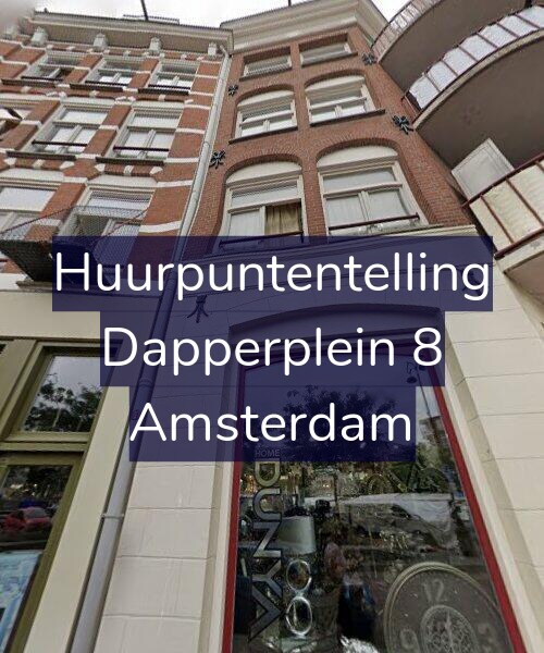 Foto gevel Huurpuntentelling voor Dapperplein 8, Amsterdam