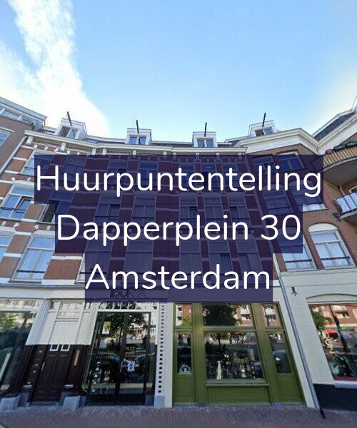 Foto gevel Huurpuntentelling voor Dapperplein 30, Amsterdam