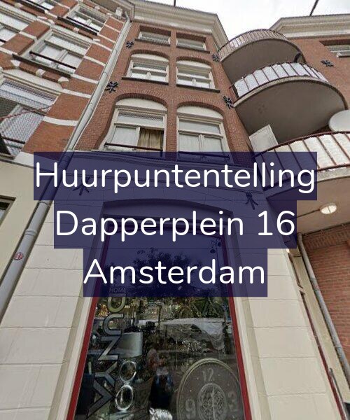 Foto gevel Huurpuntentelling voor Dapperplein 16, Amsterdam