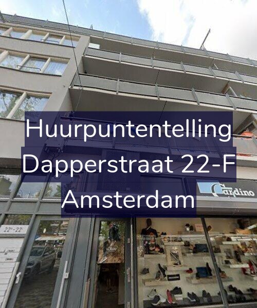 Foto gevel Huurpuntentelling voor Dapperstraat 22-F, Amsterdam