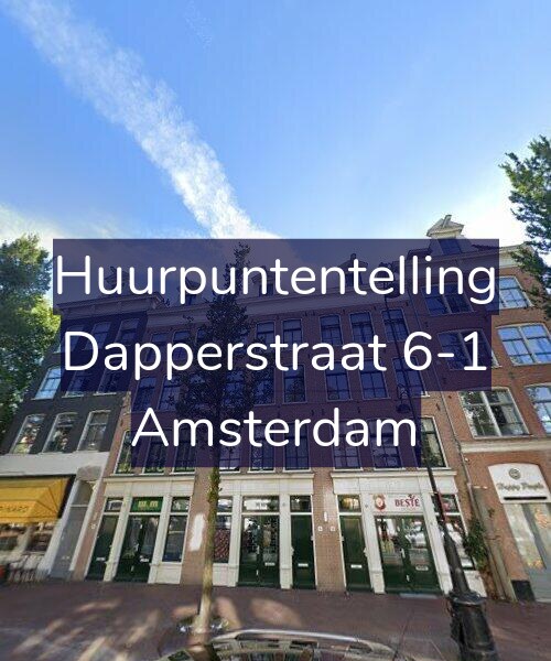 Foto gevel Huurpuntentelling voor Dapperstraat 6-1, Amsterdam