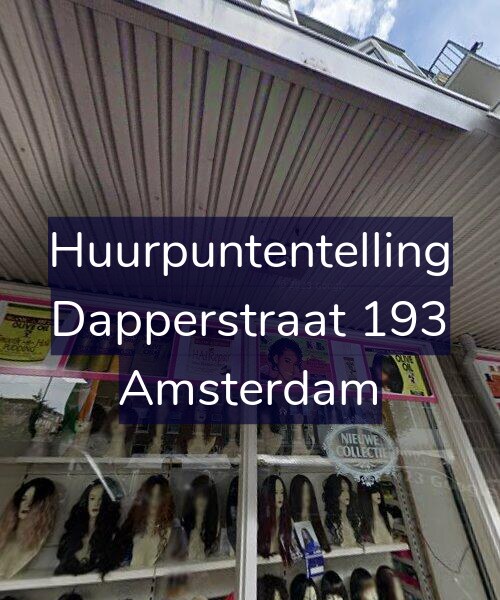 Foto gevel Huurpuntentelling voor Dapperstraat 193, Amsterdam