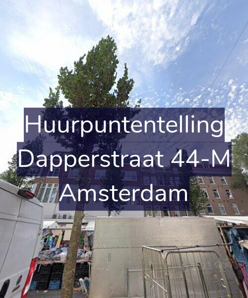 Foto gevel Huurpuntentelling voor Dapperstraat 44-M, Amsterdam