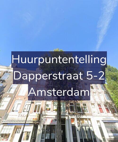 Foto gevel Huurpuntentelling voor Dapperstraat 5-2, Amsterdam