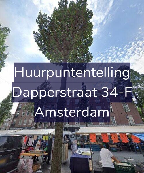 Foto gevel Huurpuntentelling voor Dapperstraat 34-F, Amsterdam