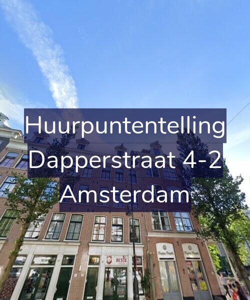 Foto gevel Huurpuntentelling voor Dapperstraat 4-2, Amsterdam